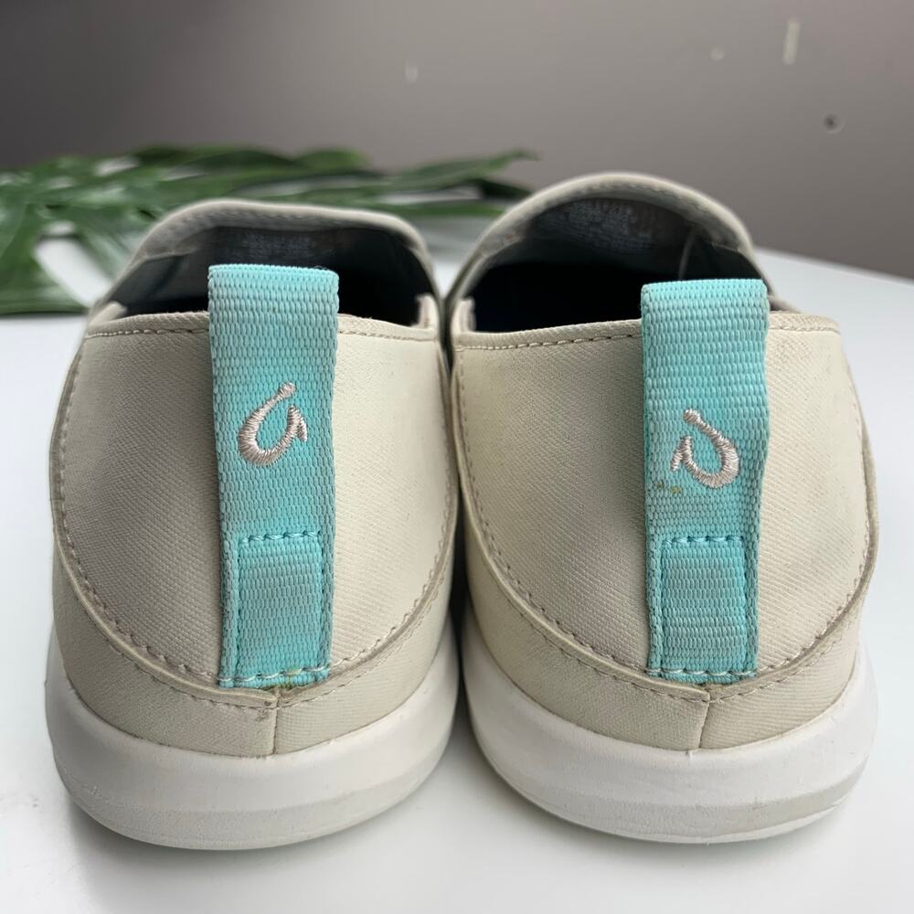 Olukai Hale’iwa Casual Sneakers Beige Slip On Comfort Women’s 9 - Picture 10 of 11